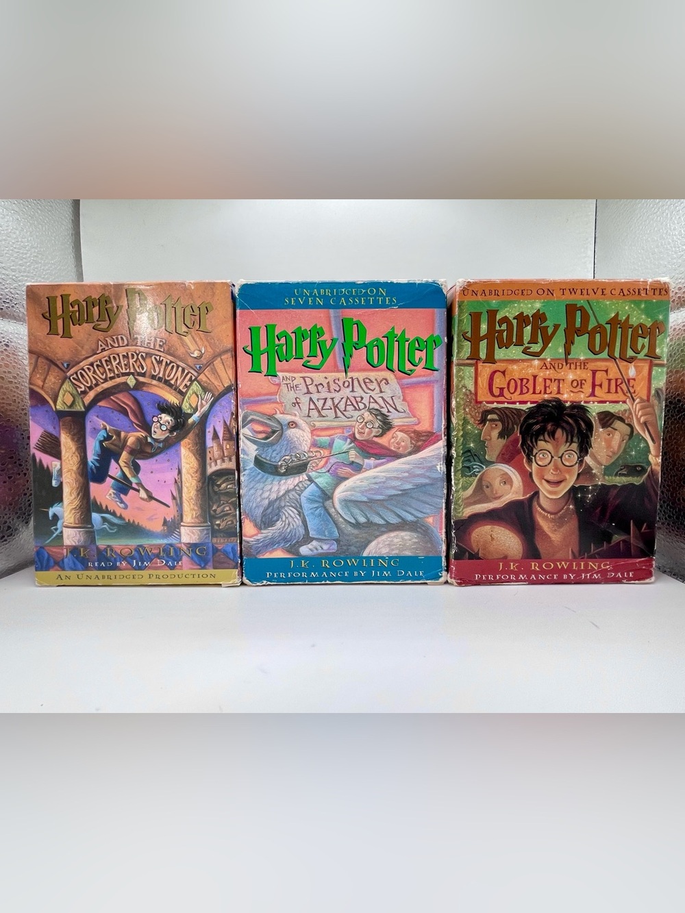 Harry Potter Audiobook Cassette Lot Sorcerer’s Stone Azkaban Goblet Fire